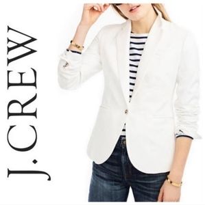 J Crew Campbell White Linen Blazer Size 8